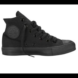 All black converse chucks!